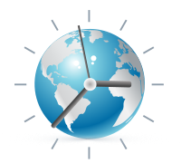 00307 צור לוגו בחינם - תבניות לוגו של Time Globe-01